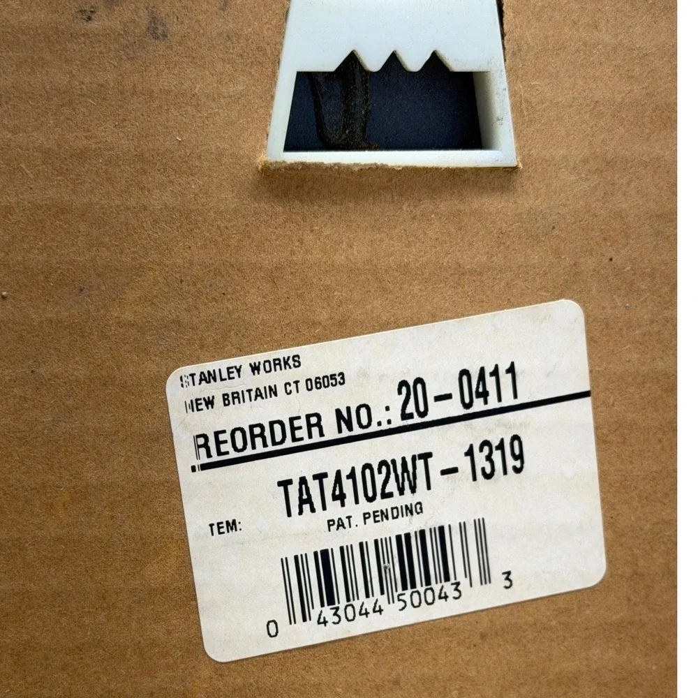 Vintage Stanley Works Arched Wall Mirror Off-White Cream TAT4102WT-1319 16x21